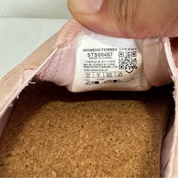 Sperry Women's Crest Twin Gore Shimmer Slip On Sneaker US 8.5 Pink Casual Preppy - Picture 8 of 8